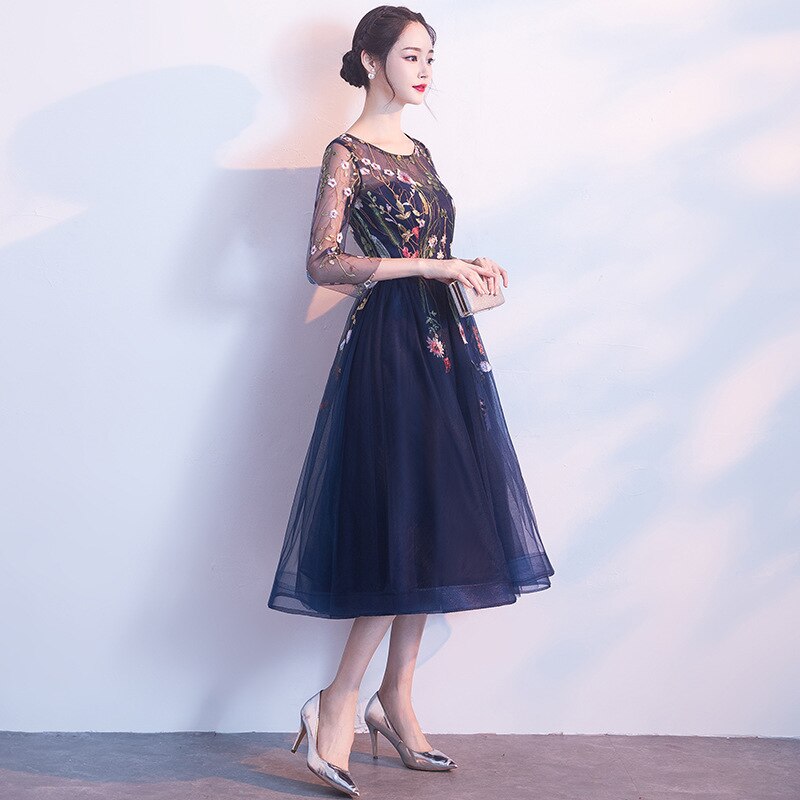   ڼ     qipao ̺ 巹   ̺ 巹 Ƽ Vestido De Festa